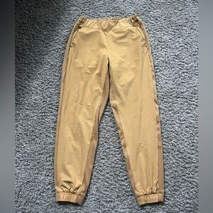 ATHLETA Textured Brooklyn Jogger Womens ~ Tuscan Gold Pants ~ Sz 10